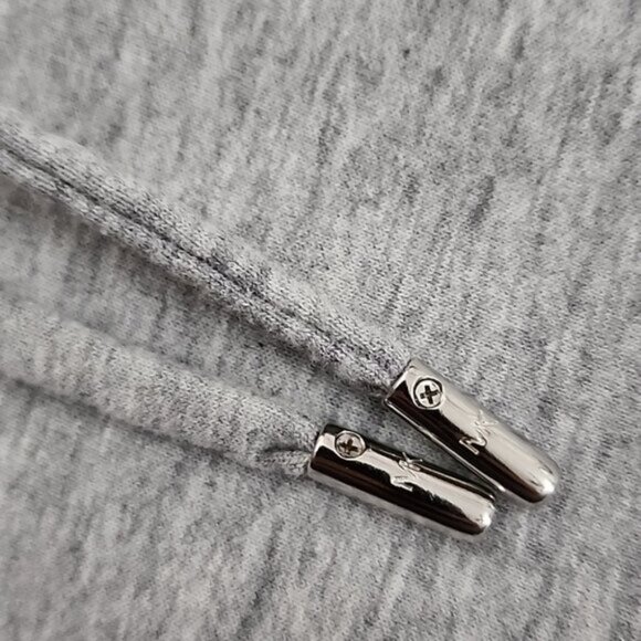Michael Kors Women's Pullover Hoodie Heathered Grey Cotton Blend Stretch Size M - Picture 3 of 14